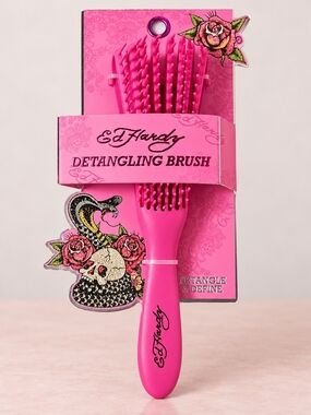 Ed Hardy Hot Pink Detangling Brush